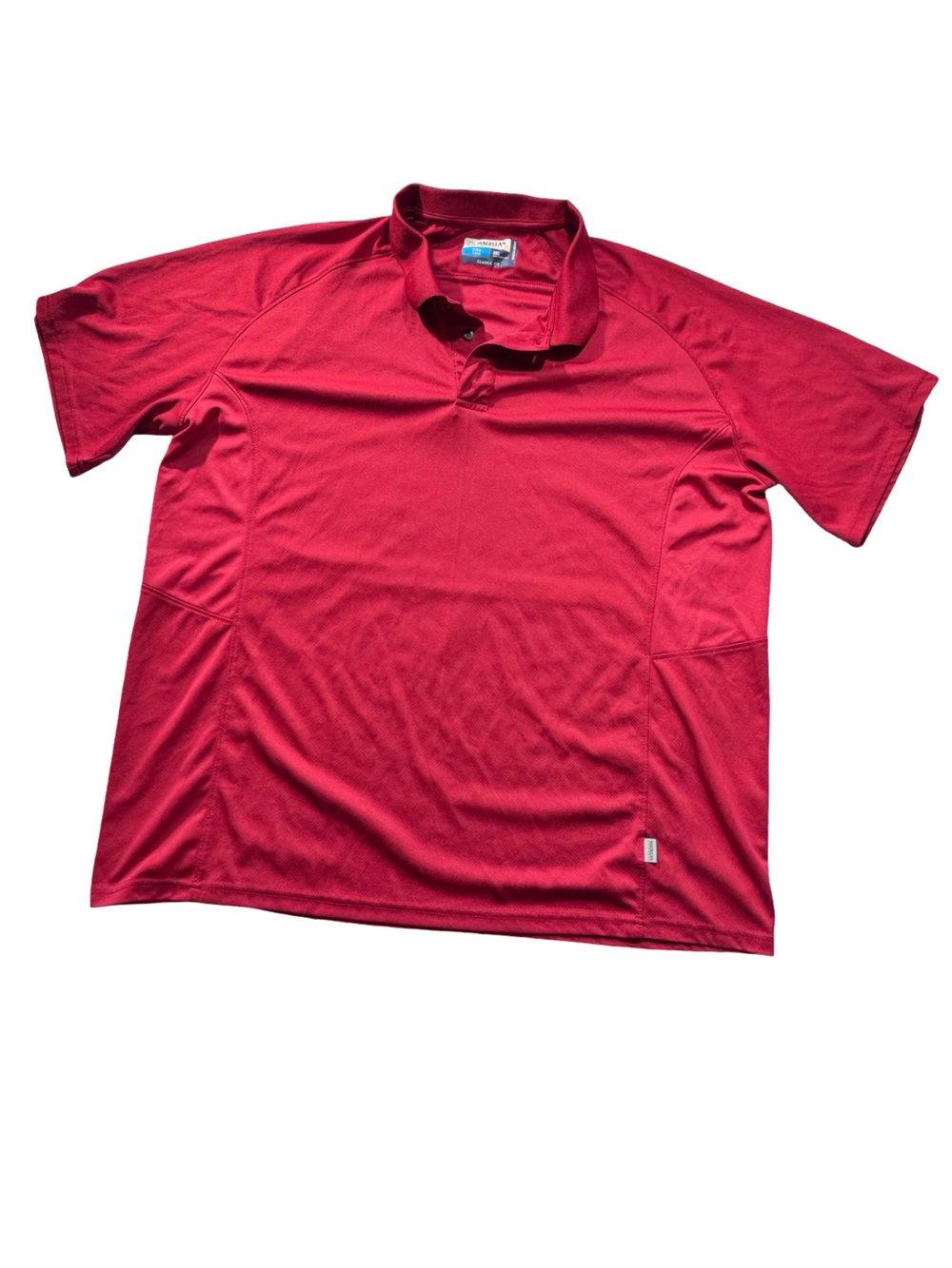 Magellan Outdoors Red Short-Sleeve Polo Shirt